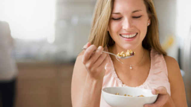 Woman eating