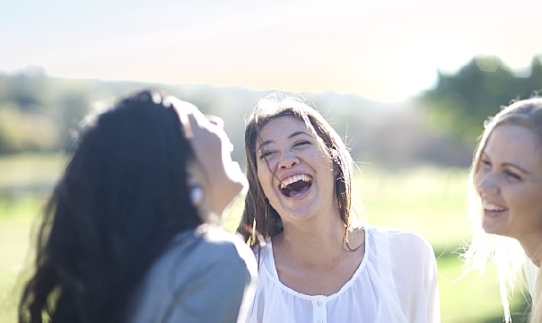 friends smiling