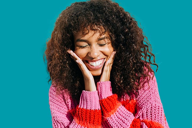 girl smiling