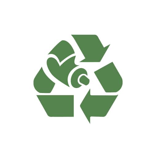 recycle icon over blue ocean