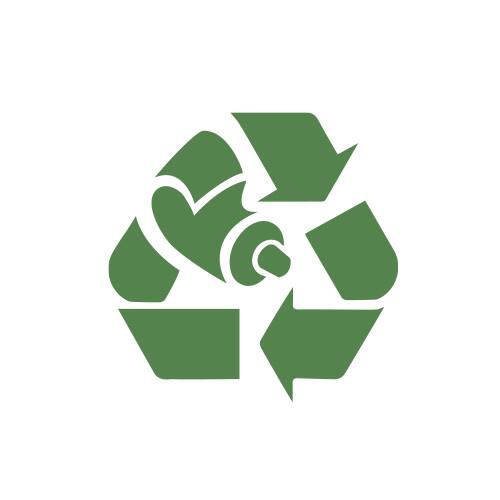 recycle icon over blue ocean recycle icon over blue ocean