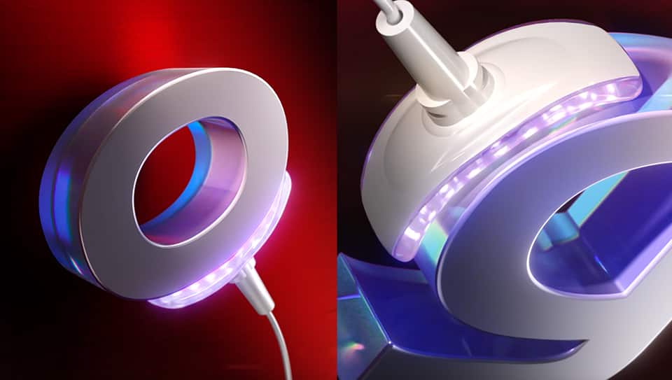 Flexible LED device that moulds to your mouth Flexible LED device that moulds to your mouth