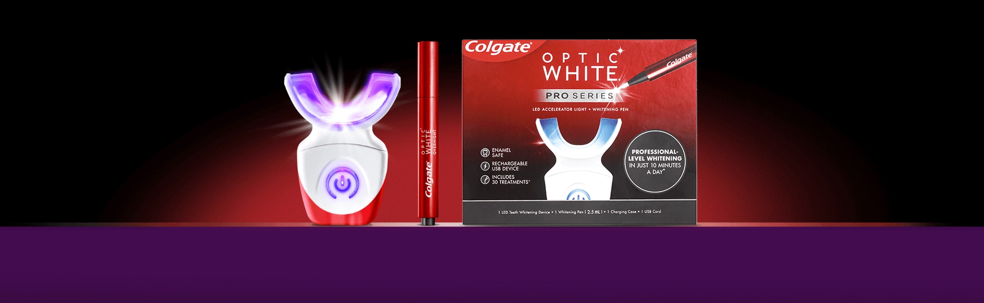 Colgate Optic White Pro Light Teeth Whitening Kit