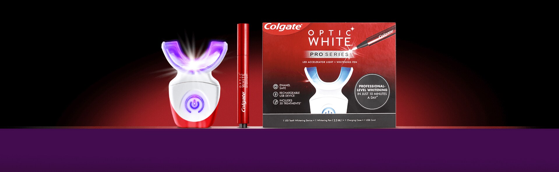 Colgate Optic White Pro Light Teeth Whitening Kit Colgate Optic White Pro Light Teeth Whitening Kit