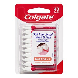 Colgate<sup>®</sup> Soft Interdental Brush & Pick (40 Pack)