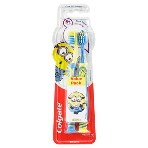 Colgate<sup>®</sup> Minions™ Kids Toothbrush 6+ years 2 Pack