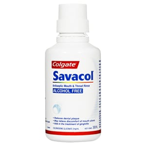Colgate<sup>®</sup> Savacol<sup>®</sup> Alcohol-Free Mouth & Throat Rinse