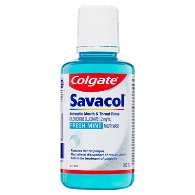 Colgate<sup>®</sup> Savacol<sup>®</sup> Freshmint Mouth & Throat Rinse