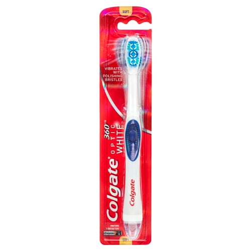 Colgate<sup>®</sup> 360°<sup>®</sup> Optic White™ Sonic Powered Toothbrush