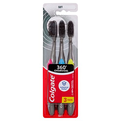 Colgate<sup>®</sup> 360°<sup>®</sup> Charcoal Manual Toothbrush