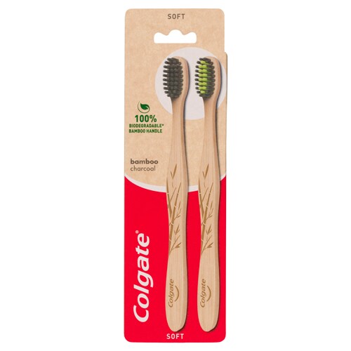 Colgate<sup>®</sup> Bamboo Charcoal Manual Soft Toothbrush