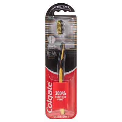Colgate<sup>®</sup> Slim Soft Advanced Charcoal Toothbrush