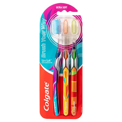 Colgate<sup>®</sup> Slim Soft Advanced Toothbrush