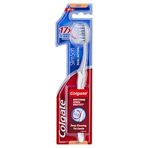 Colgate<sup>®</sup> Slim Soft Dual Action Toothbrush