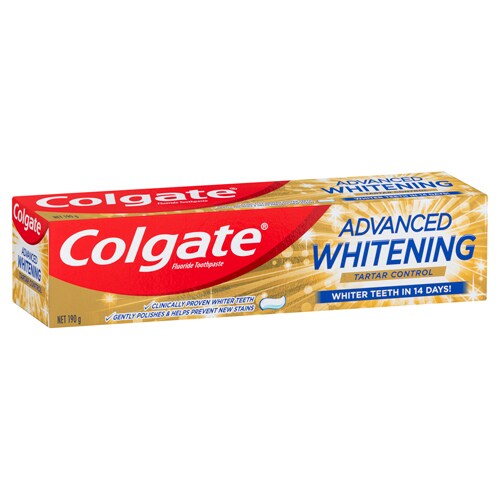 Colgate<sup>®</sup> Advanced Whitening Plus Tartar Control