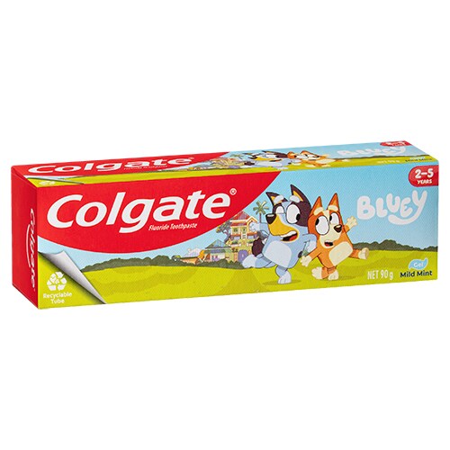 Colgate Kids Junior Bluey Mild Mint Gel Toothpaste, 2-5 Years