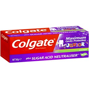 Colgate<sup>®</sup> Maximum Cavity Protection Junior Plus Sugar Acid Neutraliser™ Kids Toothpaste