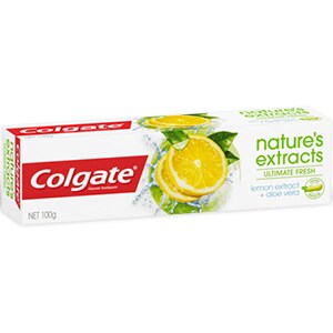 Colgate<sup>®</sup> Nature’s Extracts Ultimate Fresh Lemon Extract + Aloe Vera Toothpaste