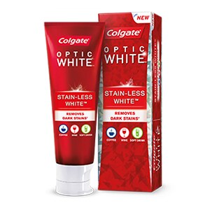 Colgate<sup>®</sup> Optic White Stain Less White