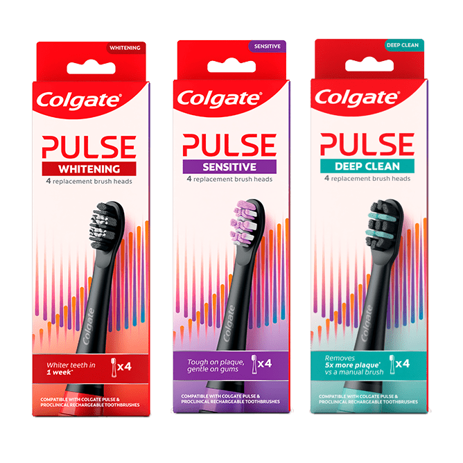 Colgate Pulse Electric Toothbrush Refill Replacement Brush Heads