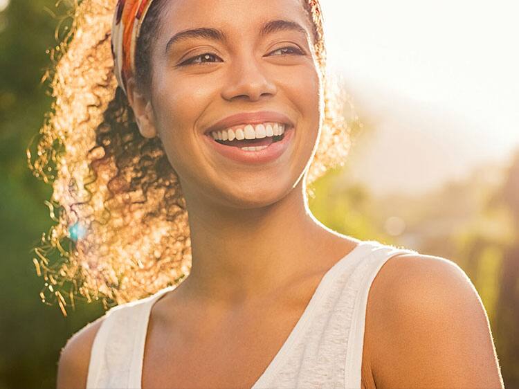 Colgate girl in sun