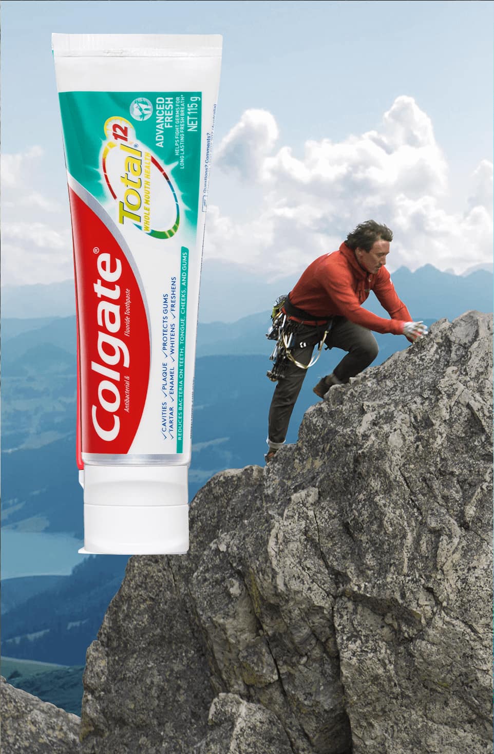 colgate total advanced fresh toothpaste packshot