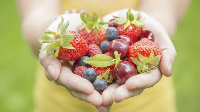 Lady with Fruits