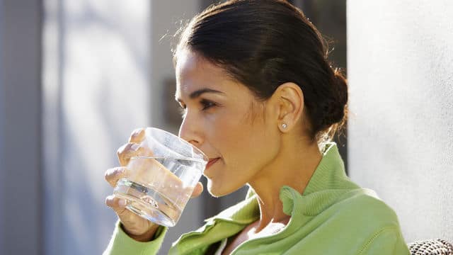 Lady Drinking Water