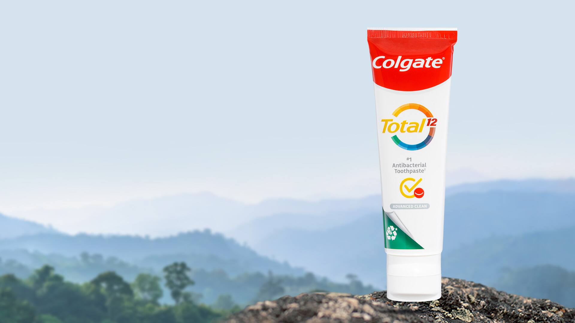 colgate total mountain forest background