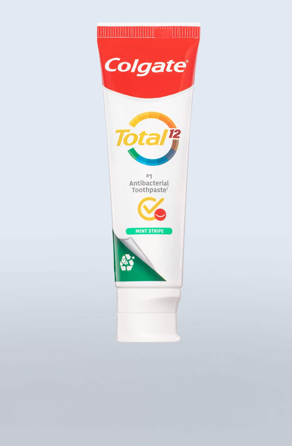 colgate total mint stripe toothpaste packshot